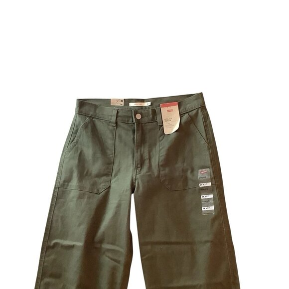 Levis Mid Rise Utility Pants Stretch Ankle Length Womens Size 28X27 - Picture 3 of 10